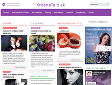 Tablet Screenshot of krasnetelo.sk